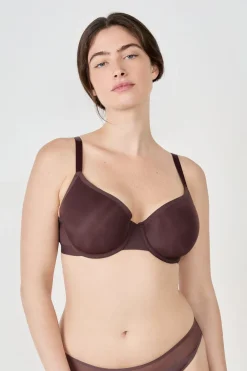 Outlet ETAM Sujetador con copas finas CHOCOLATE
