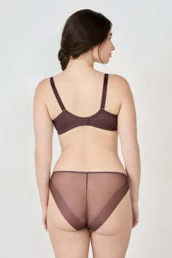Outlet ETAM Sujetador con copas finas CHOCOLATE