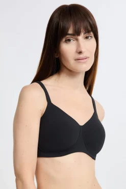Discount ETAM Sujetador con copas finas sin aros post-mastectomía NEGRO