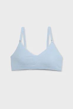 Discount ETAM Sujetador de algodón de máxima comodidad AZUL CIELO