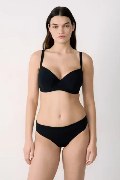 New ETAM Sujetador de bikini de copa fina NEGRO