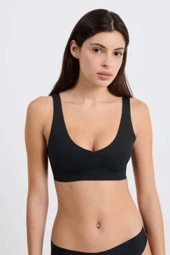 Sale ETAM Sujetador de microfibra NEGRO