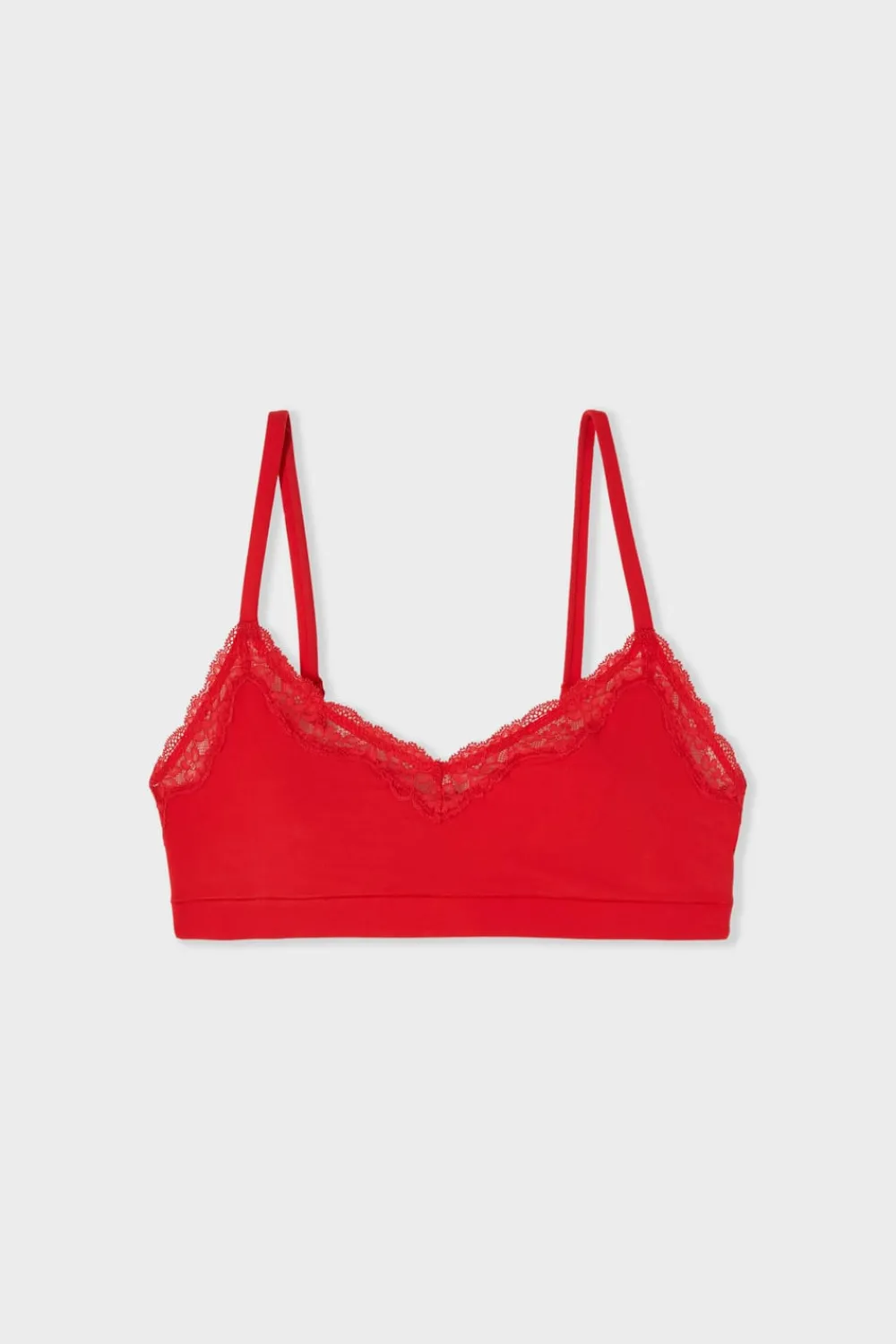 Sale ETAM Sujetador de microfibra con detalles de encaje ROJO