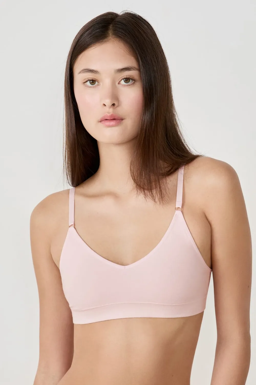 Best ETAM Sujetador de máximo confort de algodón ROSA