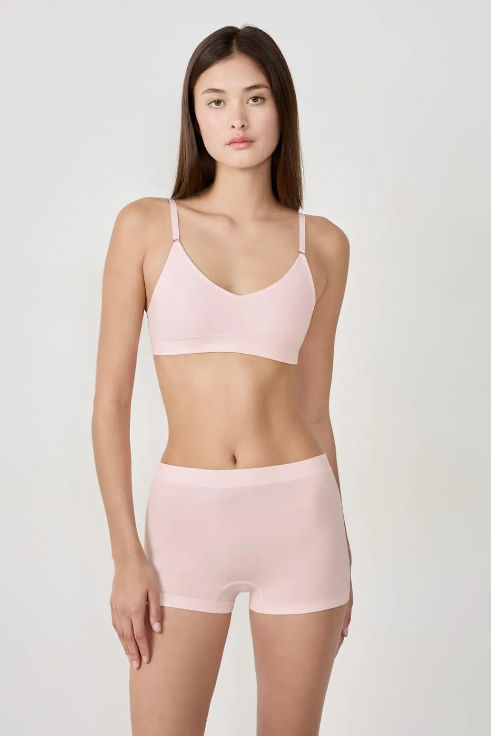 Best ETAM Sujetador de máximo confort de algodón ROSA