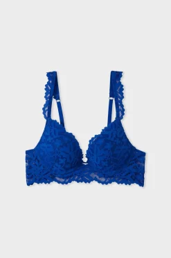 New ETAM Sujetador N. 2 - Push-up escotado &Iacute;NDIGO