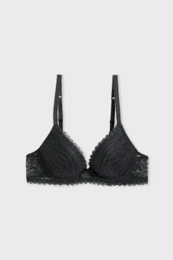 Outlet ETAM Sujetador Nº 2 - Push-up escote pronunciado La modelo mide 1m74 y lleva una 90B.