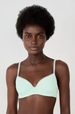 Clearance ETAM Sujetador N. 4 - Sujetador copa fina VERDE P&Aacute;LIDO