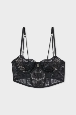 Clearance ETAM Sujetador N.9 - Balconnet bustier NEGRO