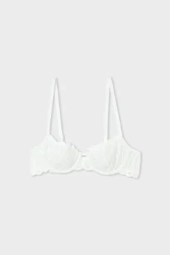 Clearance ETAM Sujetador N.9 - Balconnet con bordado crudo