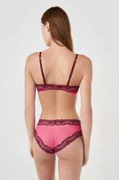 Outlet ETAM Sujetador N.9 - Balconnet de encaje PETUNIA