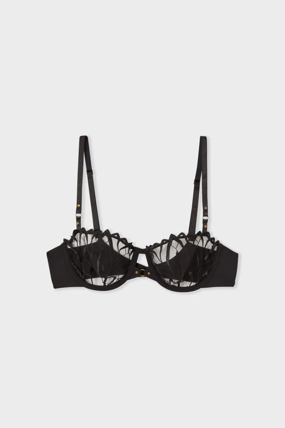 Online ETAM Sujetador N.9 - Balconnet de bordado NEGRO