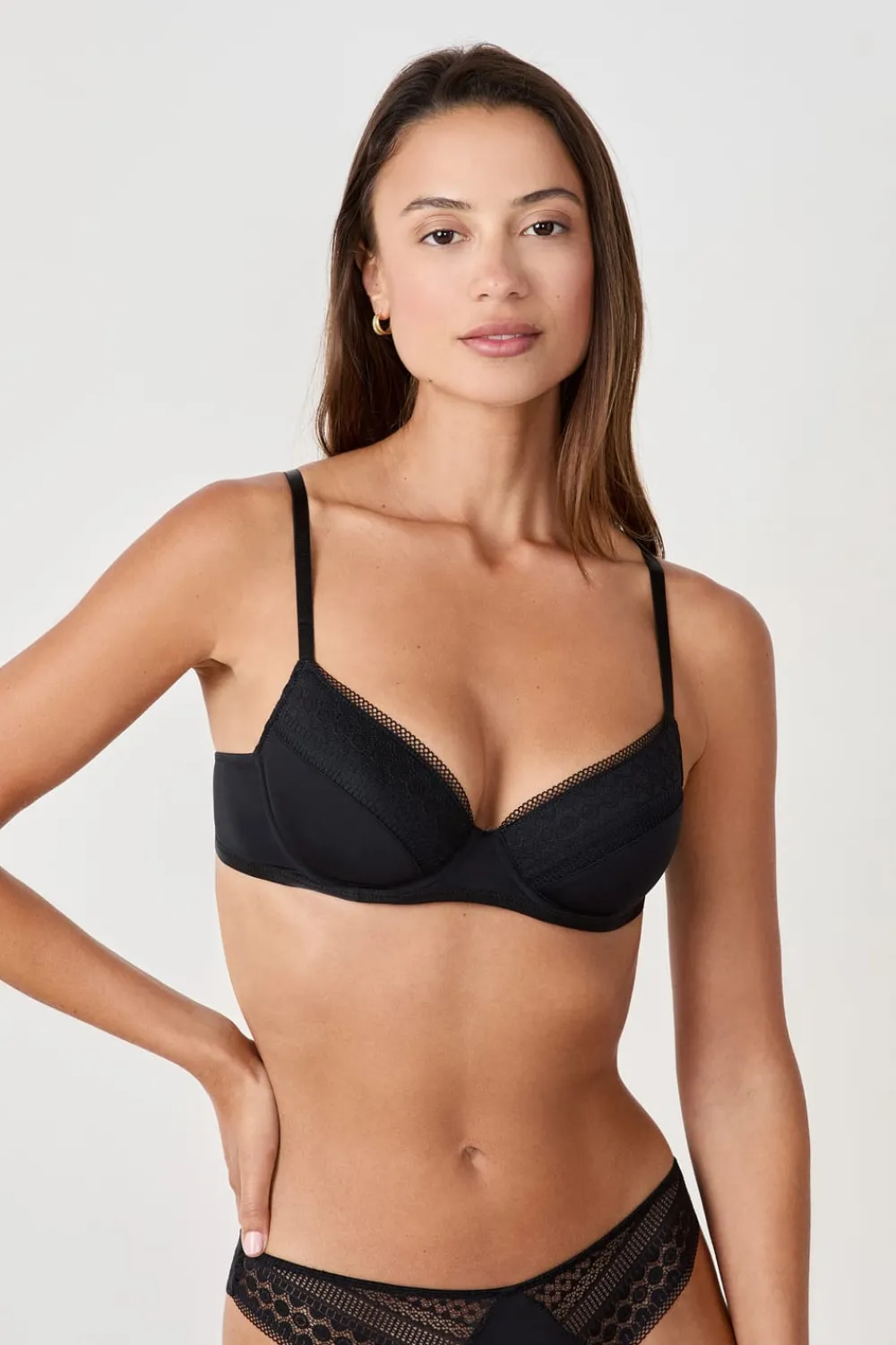 Clearance ETAM Sujetador N.4 - Copa fina NEGRO