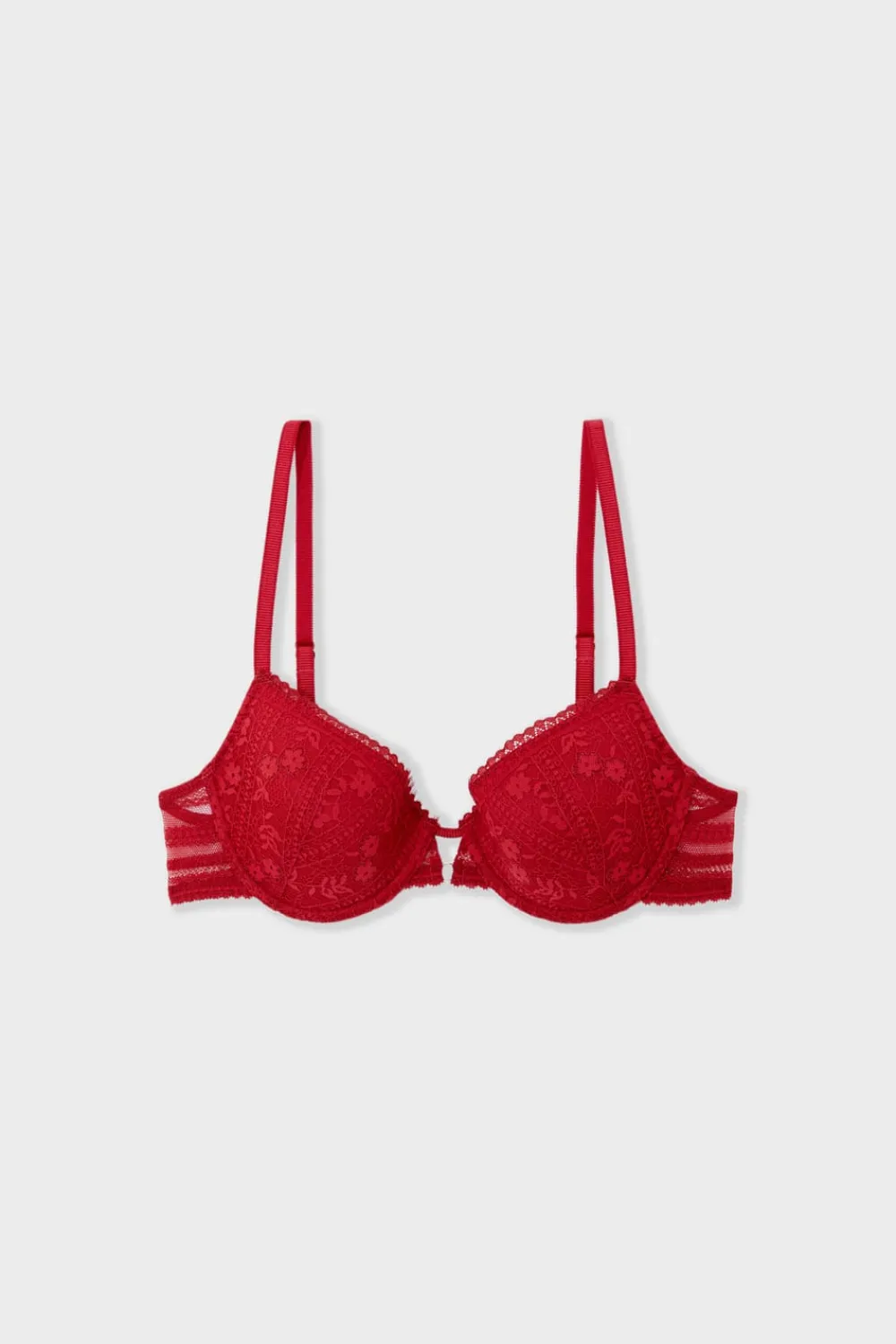 Clearance ETAM Sujetador N.4 - Copas finas de encaje ROJO