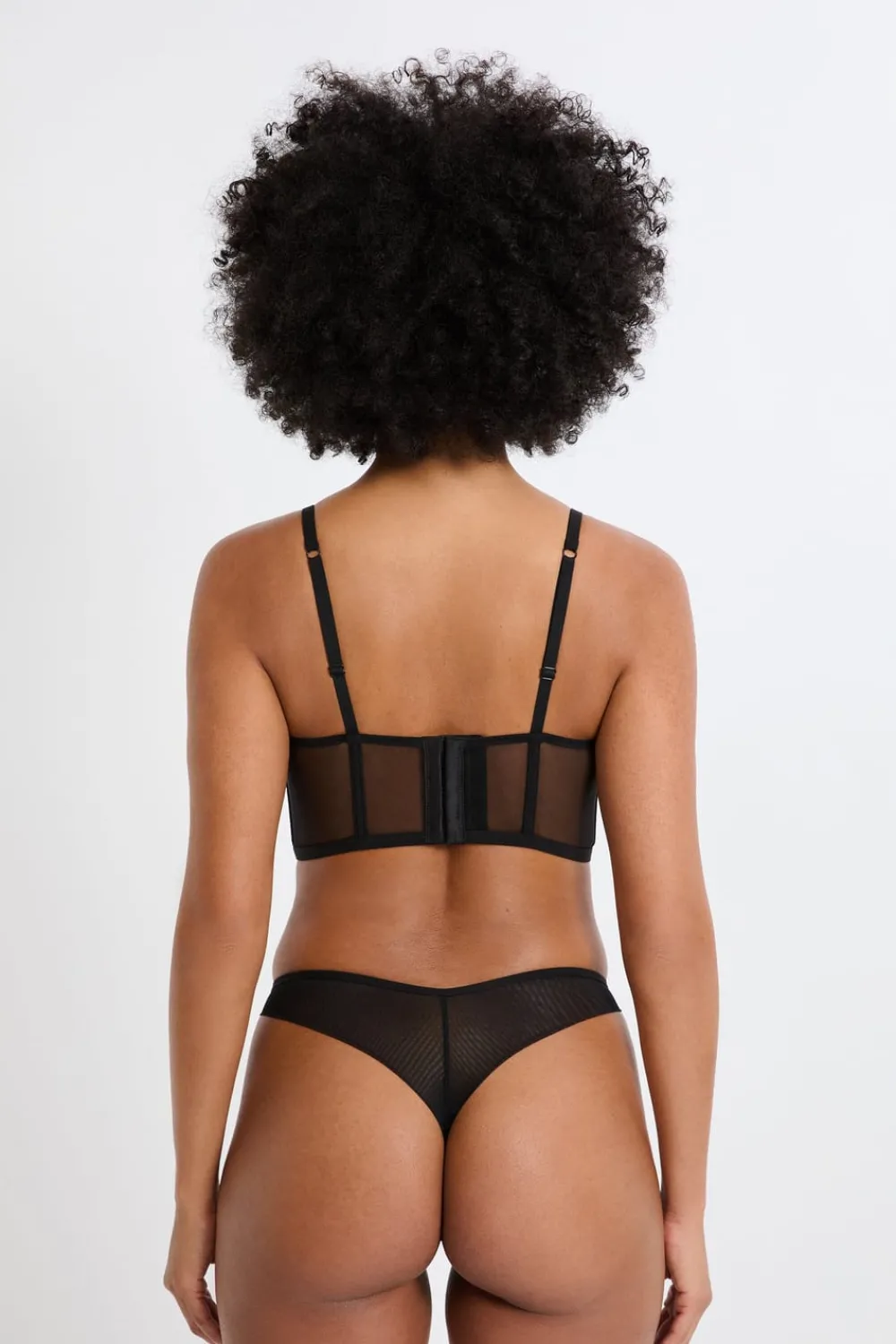 Hot ETAM Sujetador N.9 - Corpiño con lentejuelas NEGRO