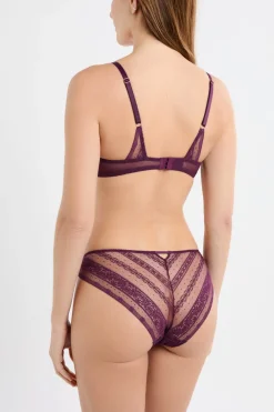 Online ETAM Sujetador N.2 - El push-up escote pronunciado de encaje MORADO