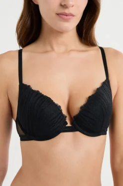 Best ETAM Sujetador N.2 - El push-up escote pronunciado NEGRO
