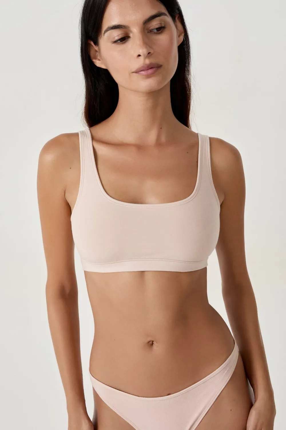 Sale ETAM Sujetador reversible de algodón orgánico elástico PIEL