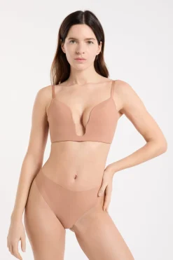 Hot ETAM Sujetador sin aros de copa fina para escote bajo ROSA NUDE