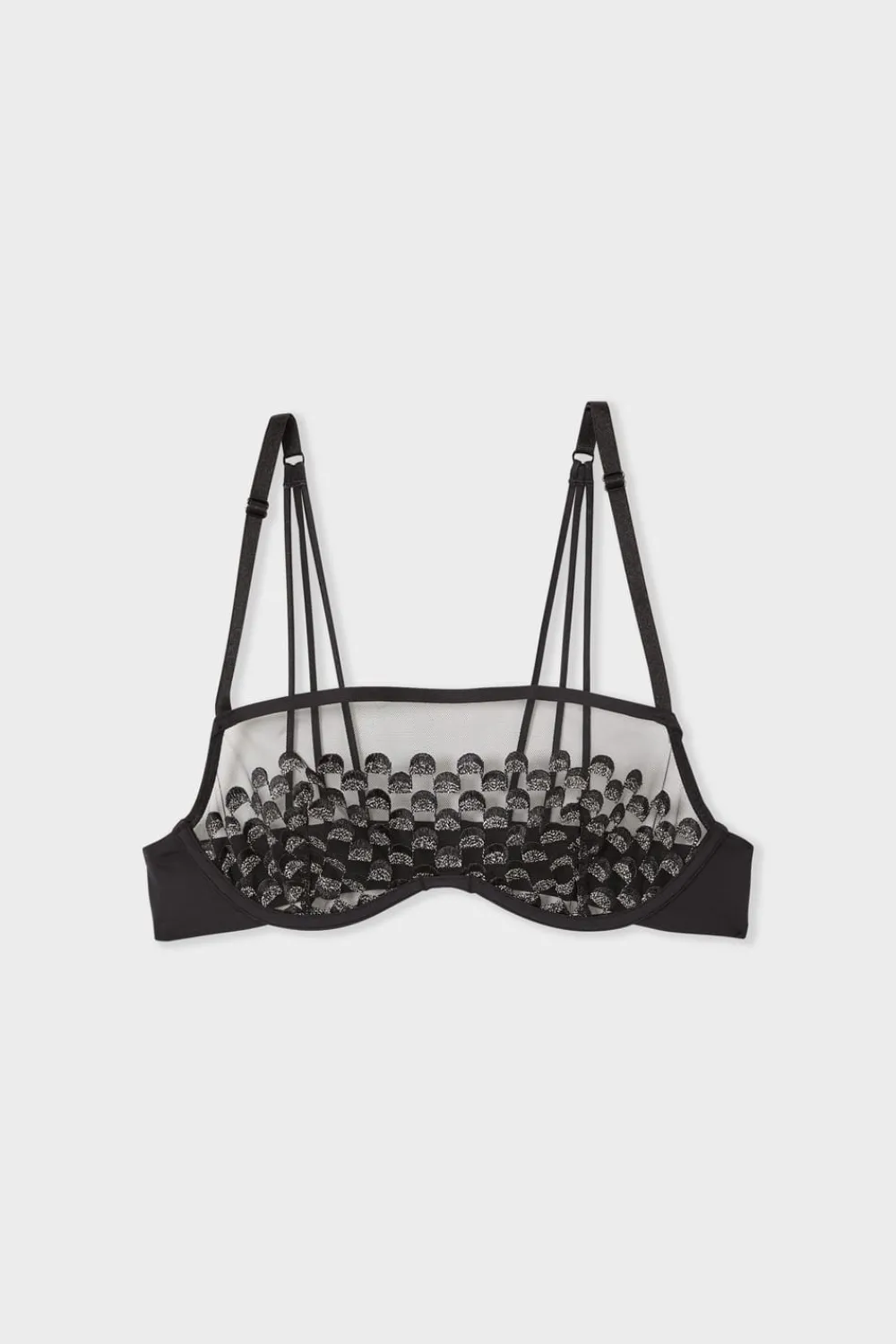 Sale ETAM Sujetador sin aros de encaje NEGRO