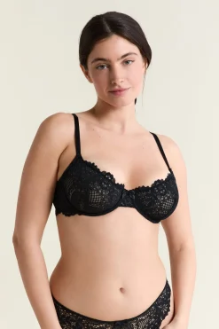 Outlet ETAM Sujetador sin relleno de encaje NEGRO