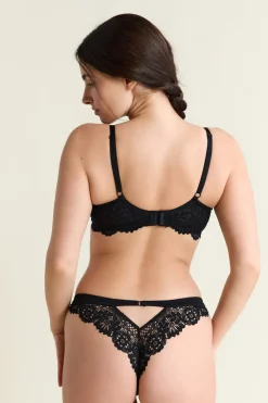 Outlet ETAM Sujetador sin relleno de encaje NEGRO