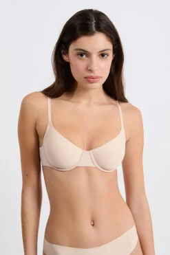 Clearance ETAM Sujetador sin relleno de microfibra BLANCO ROJO