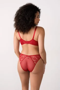 Clearance ETAM Sujetador sin relleno de tul y satén ROJO