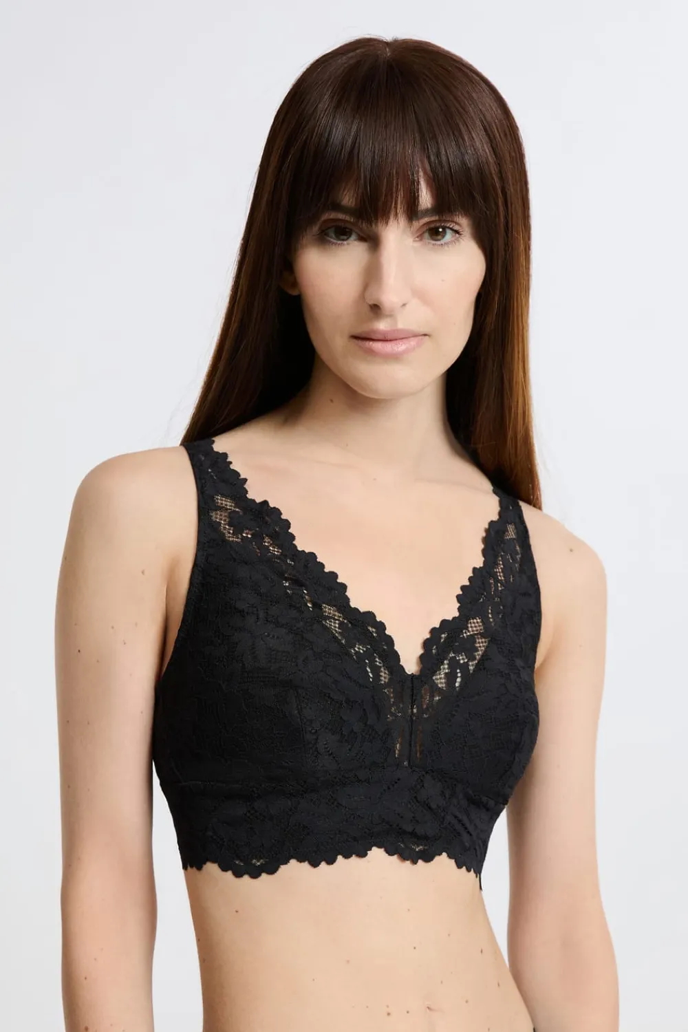 Best ETAM Sujetador triangular sin aros post-mastectomía NEGRO