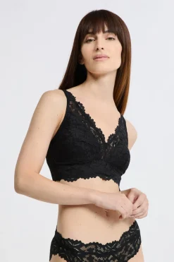 Best ETAM Sujetador triangular sin aros post-mastectomía NEGRO