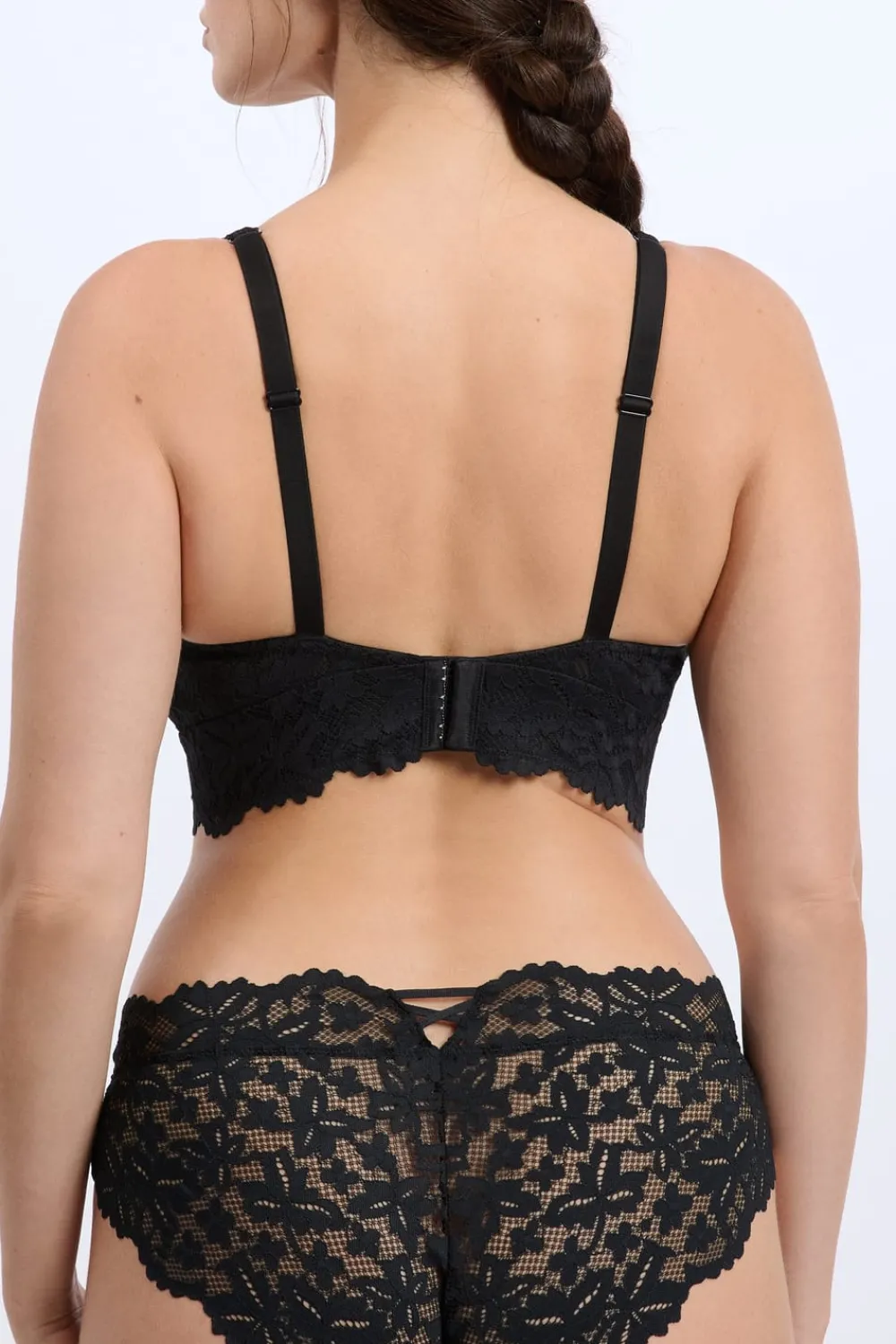 Best ETAM Sujetador triangular sin aros post-mastectomía NEGRO