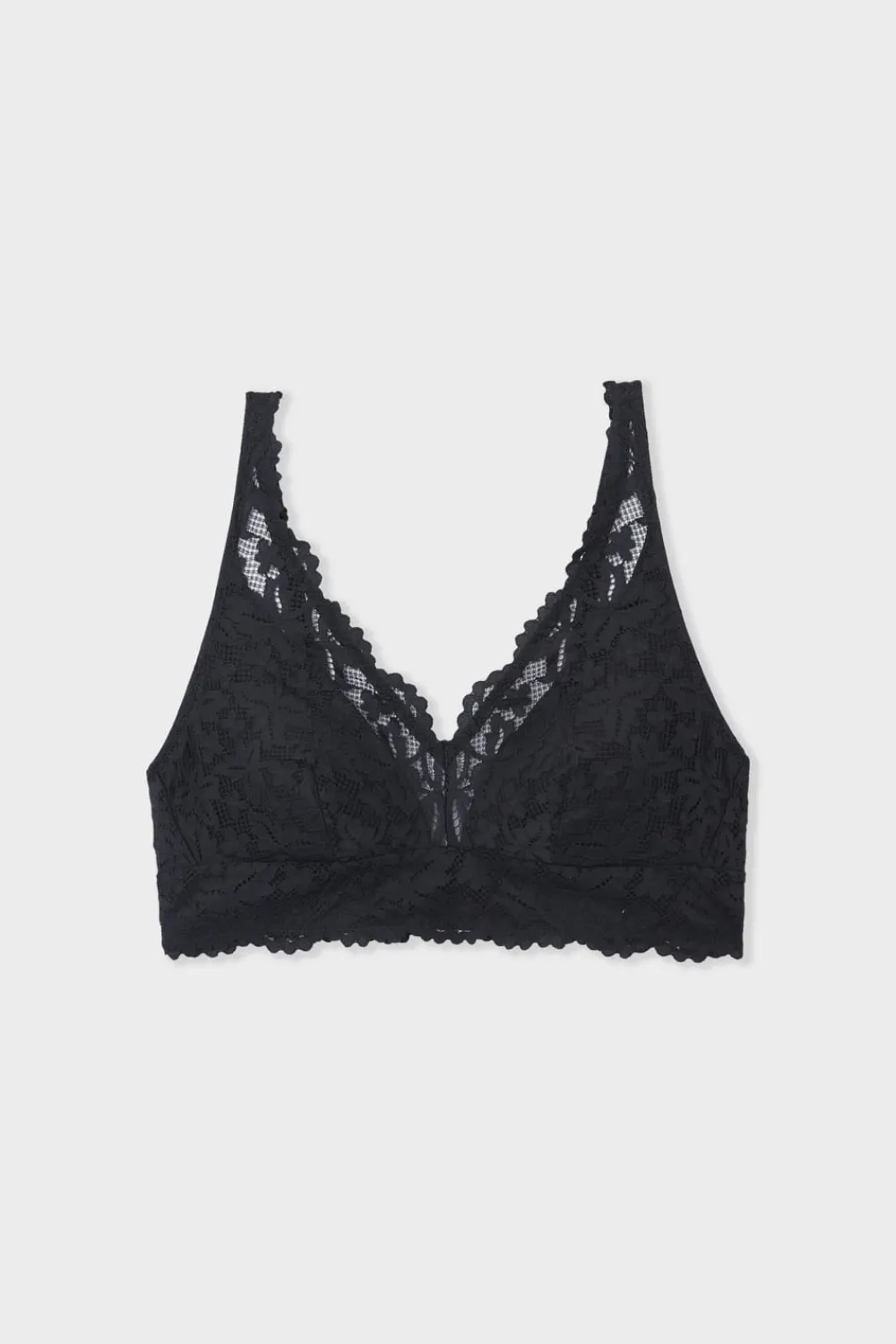 Best ETAM Sujetador triangular sin aros post-mastectomía NEGRO