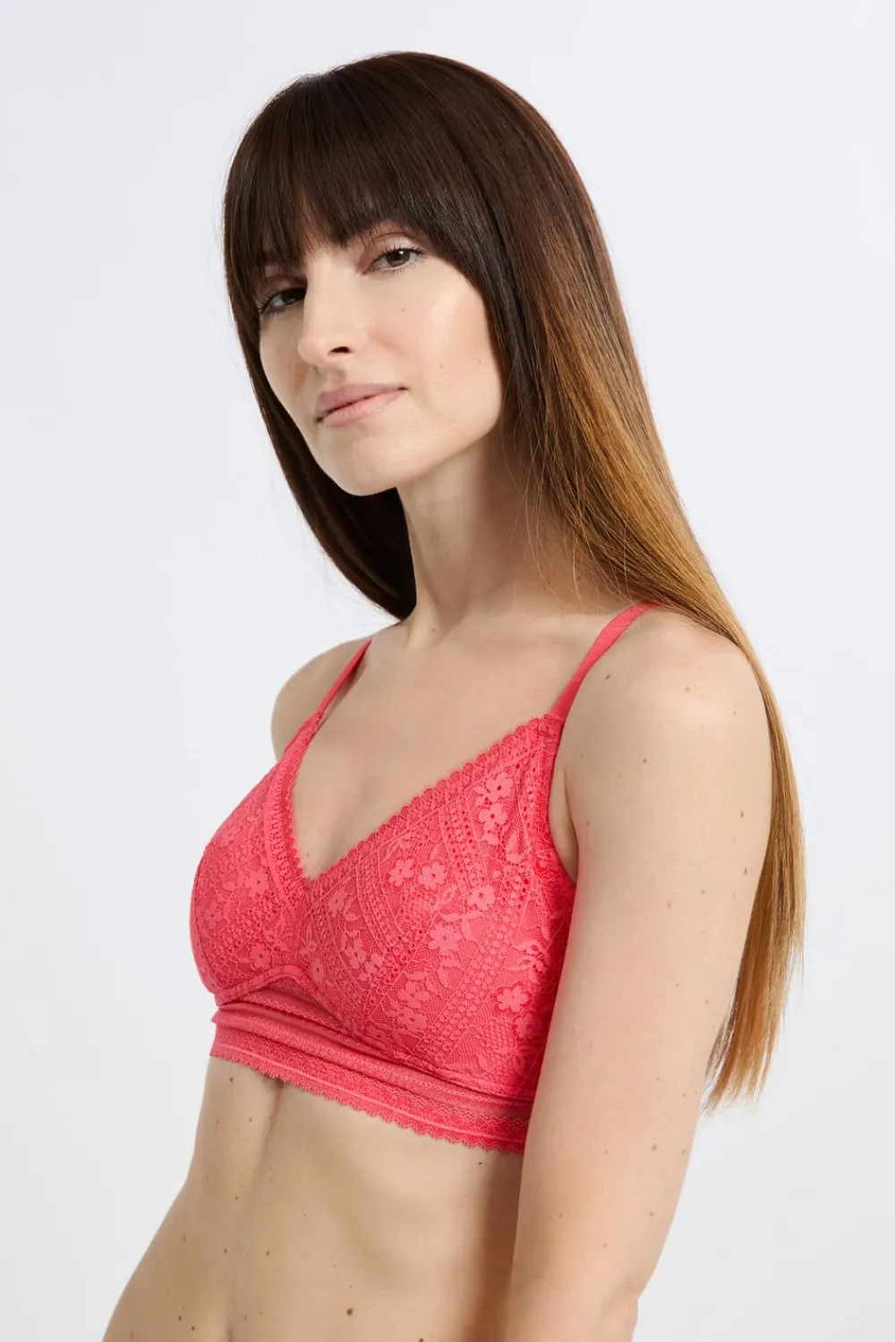 Clearance ETAM Sujetador triangular sin aros post-mastectomía CORAL