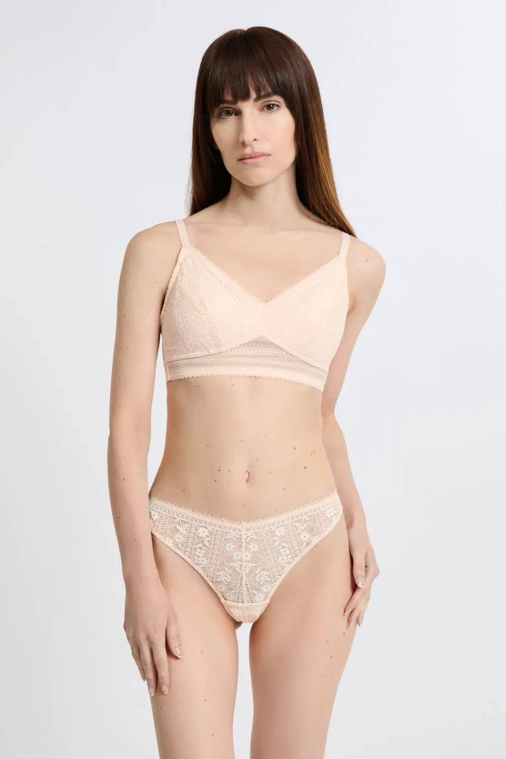 Best ETAM Sujetador triangular sin aros post-mastectomía ROSA NUDE