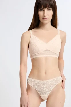 Best ETAM Sujetador triangular sin aros post-mastectomía ROSA NUDE