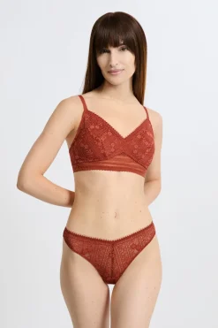 Clearance ETAM Sujetador triangular sin aros post-mastectomía MARRÓN