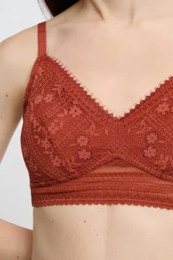 Clearance ETAM Sujetador triangular sin aros post-mastectomía MARRÓN