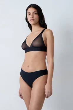 Hot ETAM Sujetador triangular sin aros NEGRO