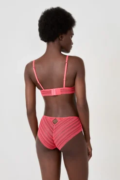 New ETAM Sujetador triangular sin aros de encaje ROSA