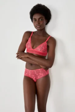 New ETAM Sujetador triangular sin aros de encaje ROSA