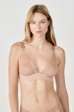 Clearance ETAM Sujetador triángulo sin aros de tul BLUSH