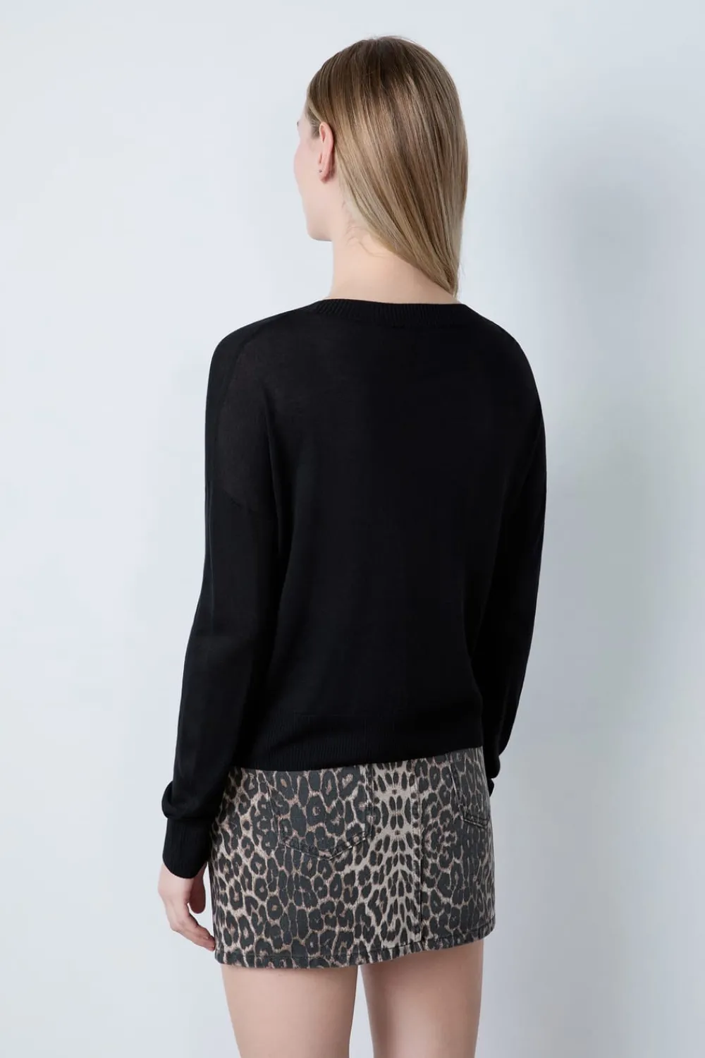Online ETAM Suéter cuello redondo NEGRO