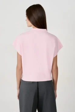 Discount ETAM Suéter sin mangas cuello Polo ROSA EMPOLVADOS