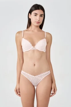 Sale ETAM Tanga bordado ROSA EMPOLVADO