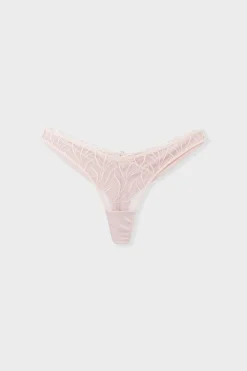 Sale ETAM Tanga bordado ROSA EMPOLVADO
