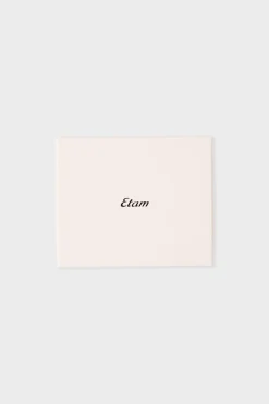 Best ETAM Tanga bordado con lazos NEGRO