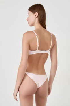 New ETAM Tanga de bordado ROSA POLVO
