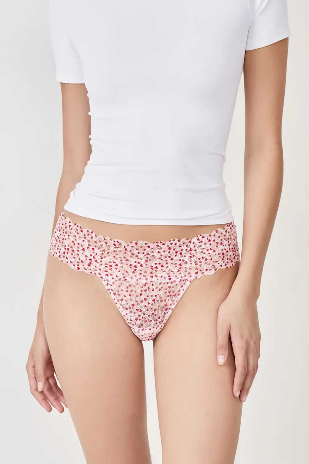 Sale ETAM Tanga de encaje ESTAMPADO