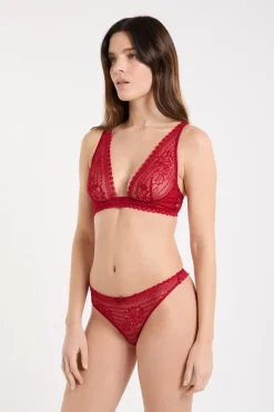 Best ETAM Tanga de encaje CARDINAL