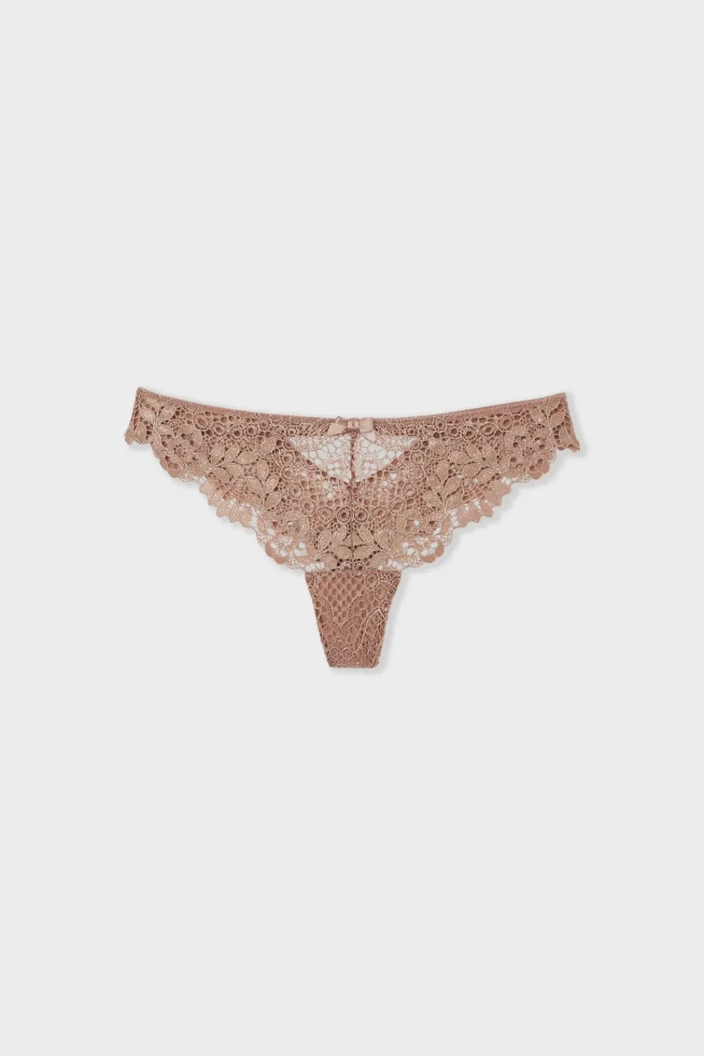 New ETAM Tanga de encaje TOPO